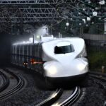 The Shinkansen connects various parts of Japan in accurate time 1