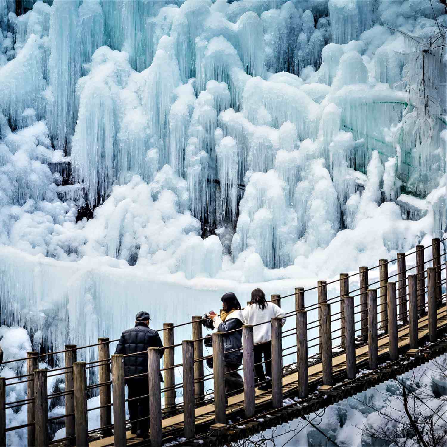 The icicles in Chichibu = Shutterstock 1