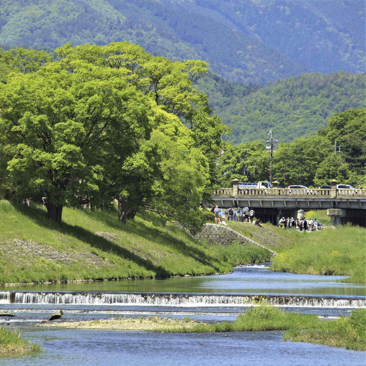 Kamogawa River in Kyoto = Shutterstock 3