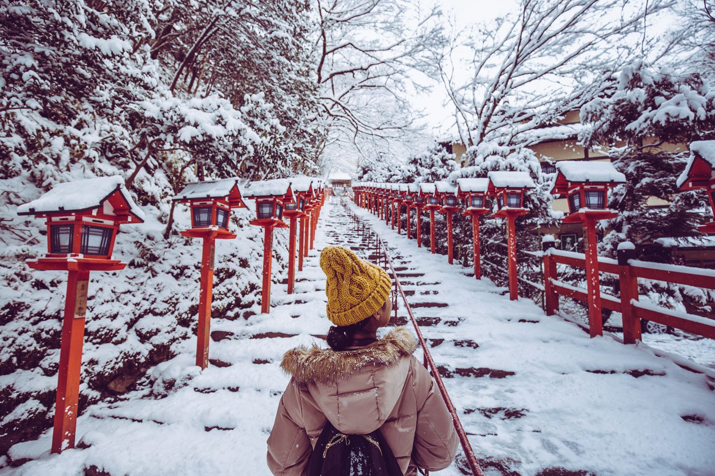 Sightseeing scenery that simply shows the weather in Kyoto in January4