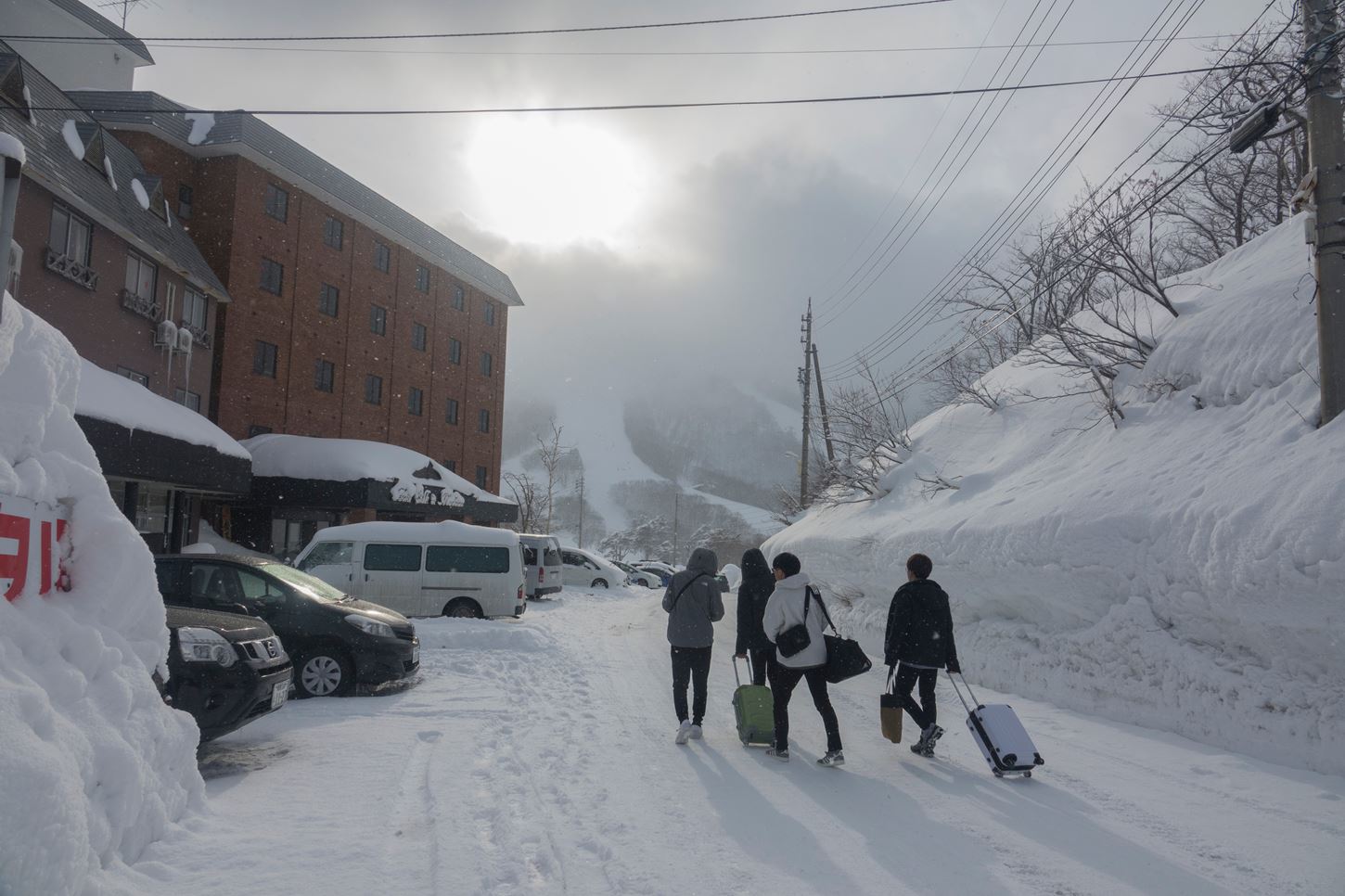 Sightseeing scenery that simply shows the weather in Nagano in February4