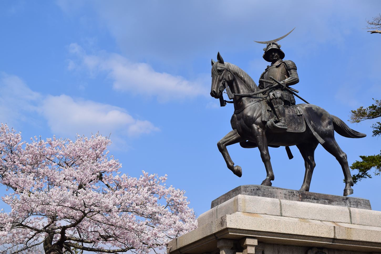 Sightseeing scenery that simply shows the weather in Sendai in April4