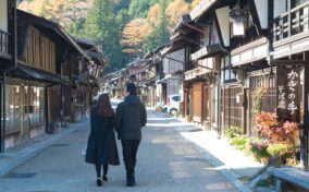 Sightseeing scenery that simply shows the weather in Nagano in November1