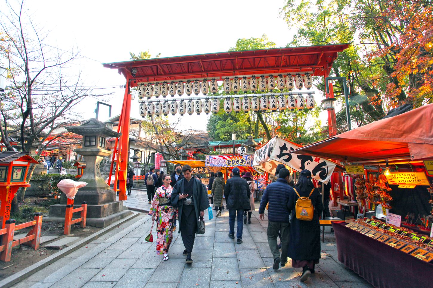 Sightseeing scenery that simply shows the weather in Kyoto in December6