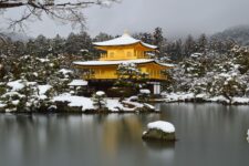 Sightseeing scenery that simply shows the weather in Kyoto in January1