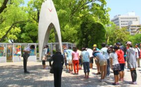 Sightseeing scenery that simply shows the weather in Hiroshima in May1