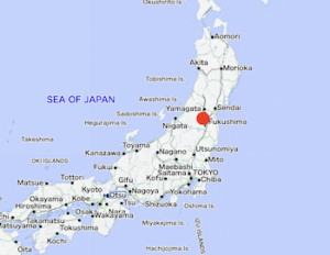 map of fukushima